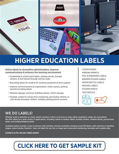 Higher Education Labels