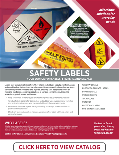 Safety Labels - Your Source For Labels, Stickers, and Decals!
