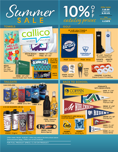 Flash Special on Back to School &amp; Summer products!