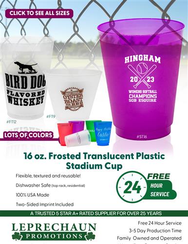 Put Some Fun in Your Event w/Translucent Plastic Cups