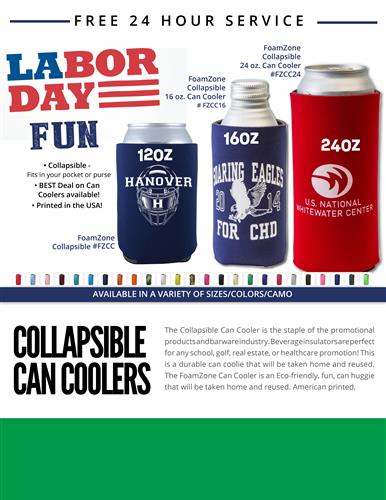 Can Cooler Sale w/Free 24 Hr. Svc