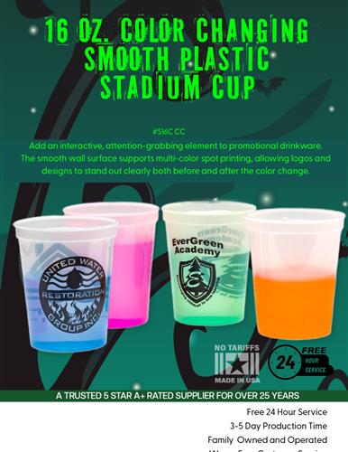 Sale on Color Changing Stadium Cups