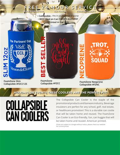 Industry Best Can Cooler Sale w/Free 24 Hr. Svc. from Leprechaun