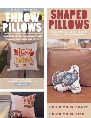 Add Comfort to Your Promo Lineup with Full Color Pillows