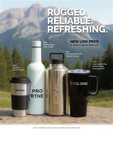 New Low Price on Select Stainless Steel Drinkware!