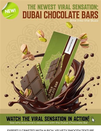 BITE INTO THE BUZZ! &#127851;✨ The Viral Sensation Dubai Chocolate Bar Is Here!