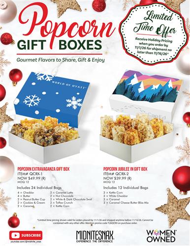 Gourmet Popcorn Boxes 🍿🎁