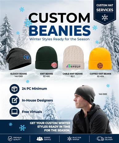 Be Winter Ready: Get Started on Custom Beanies