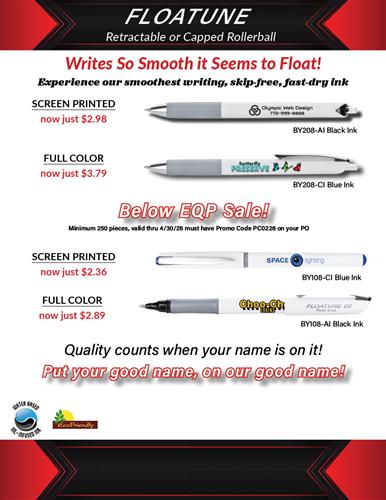 Below EQP Sale on New Rollerball Pen