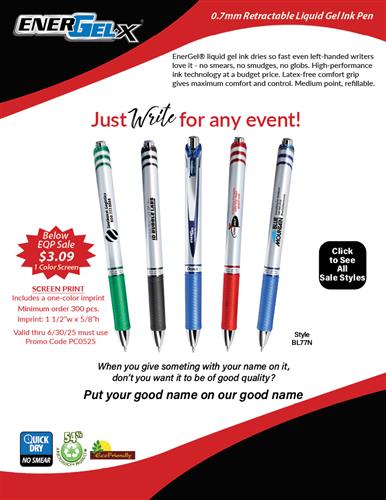 Below EQP Sale on Best Selling Gel Ink