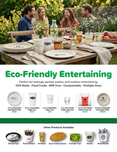 Eco-Friendly &amp; compostable cups and plates