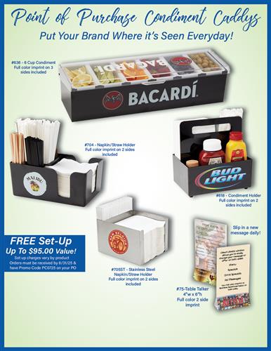 Point of Purchase Condiment Caddy&#39;s