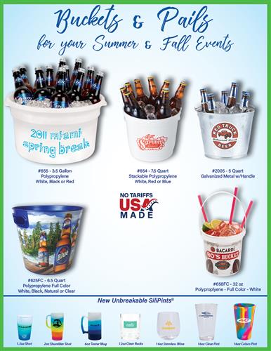 Great New Plastic and Metal Buckets and Pails from Prorose