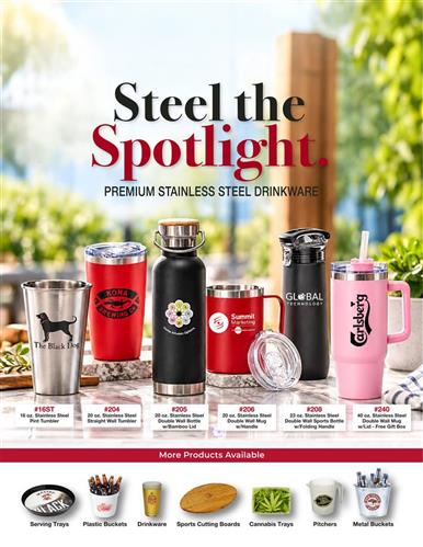 Get EQP on Premium Steel Tumblers  – Perfect for Fall &amp; Holiday Orders