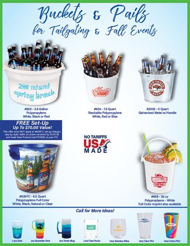 Plastic and Metal Bucket Sale