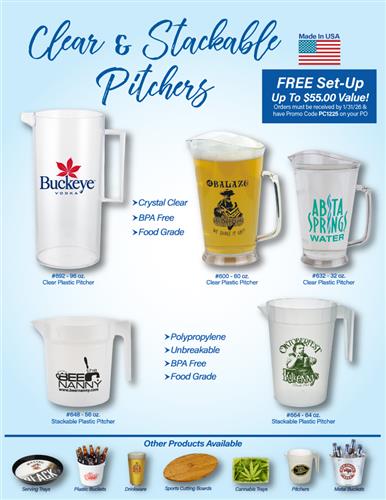5 Great Clear and Stackable Pitchers