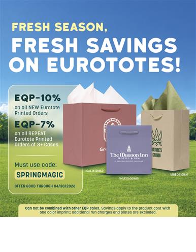 Fresh Season, Fresh Savings on Eurototes!