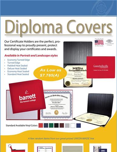 Diploma Covers - USA and UNION made - Great Pricing !!!