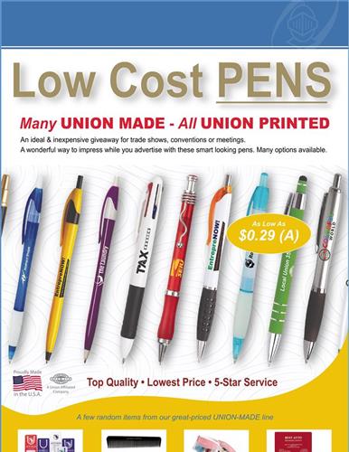 PENS / Union bug available at amazing prices -  In stock and ready to ship