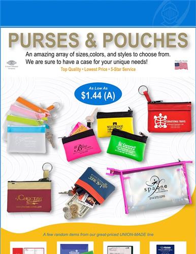 Pouches Galore at amazing prices and colors -  In stock and ready to ship
