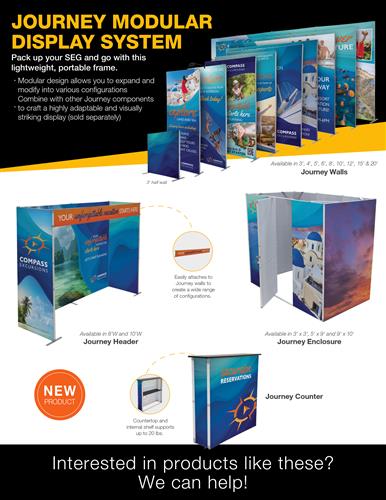 Lightweight. Portable. Effortless: Meet the Journey Display System!