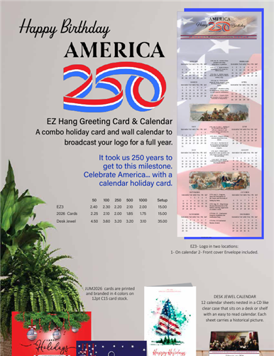 Combo Holiday Card &amp; Wall Calendars