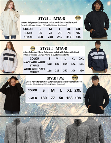 New $14.95 fleece jacket including your logo!