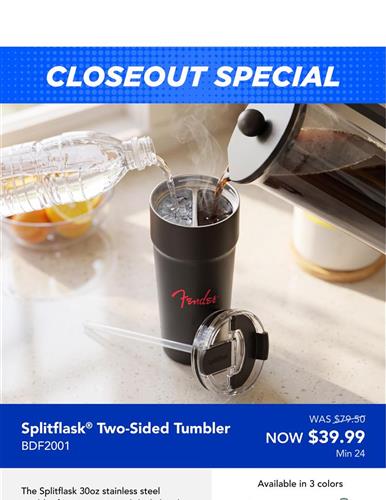 Closeout Special Splitflask® Two-Sided Tumbler