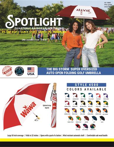 Spotlight Quarterly Raingear Specials