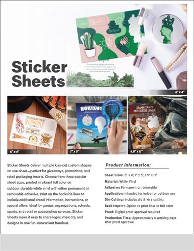 More Stickers, One Simple Sheet