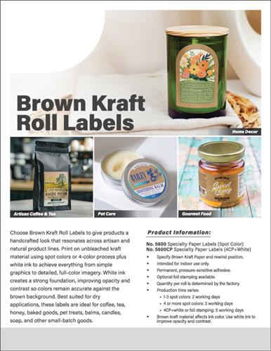 Brown kraft labels, now in full color 🎨