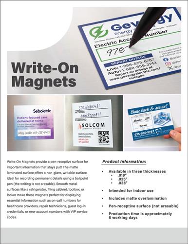 A Write-On Solution That Sticks Around