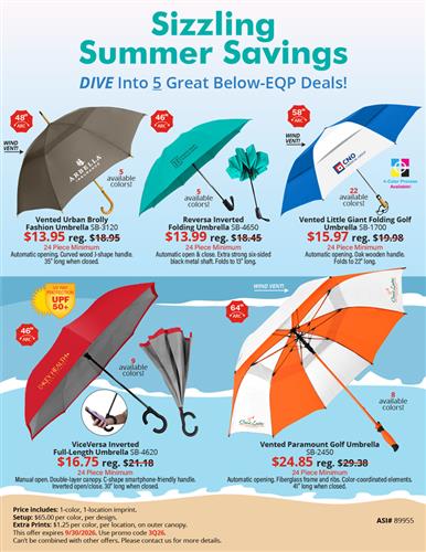 Sizzling Summer Savings on Five Great Styles!
