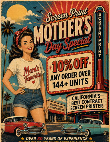 🌸 Mother’s Day Special: 10% Off 144+ Tees