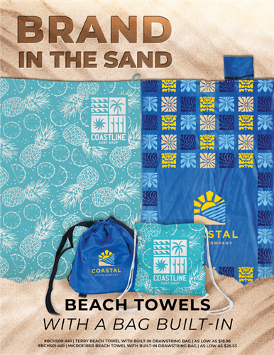 Brand in the Sand! 🎒 New Beach Towel Combo Bags