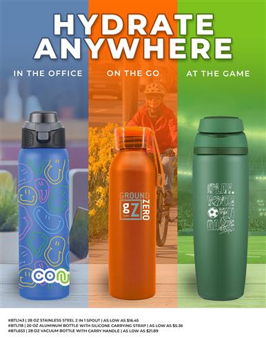 Hydrate in the Office, on the Go, or at the Game!