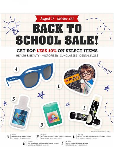 Back to School Promo SALE!