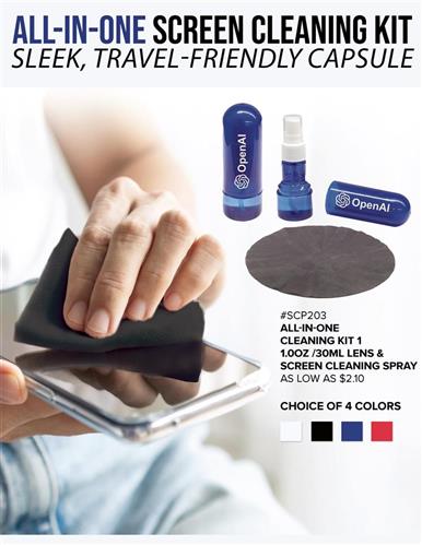 Convenient All-in-One Screen Cleaning Kit