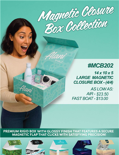 Stunning, Full Color Magnetic Closure Boxes