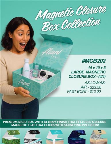 Beautiful, Full Color Magnetic Closure Boxes