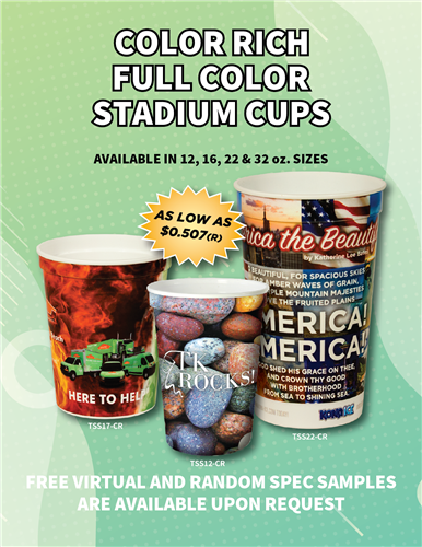 Color Rich - Full Color Stadium Cups