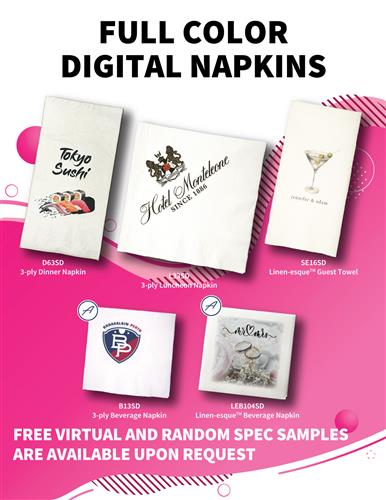Full Color Digital Napkins
