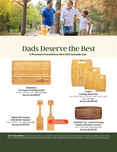 A Premium Promotional Item Dads Will Actually Use