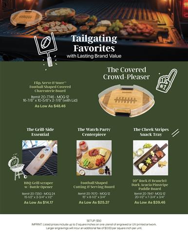 Bamboo Tailgate &amp; Summer BBQ Collection