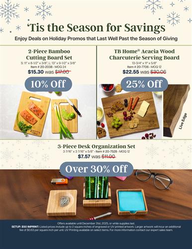 Up to 30% Off on These Must Have Holiday Promos!