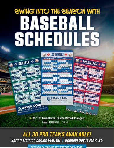 Swing Into the Season with Baseball Schedules!