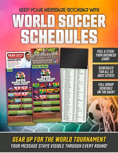 Keep Your Message Scoring with World Soccer Schedules!