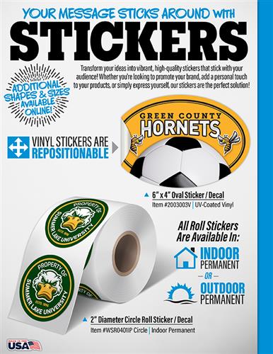 Stick With Us and Make A Statement with Stickers!