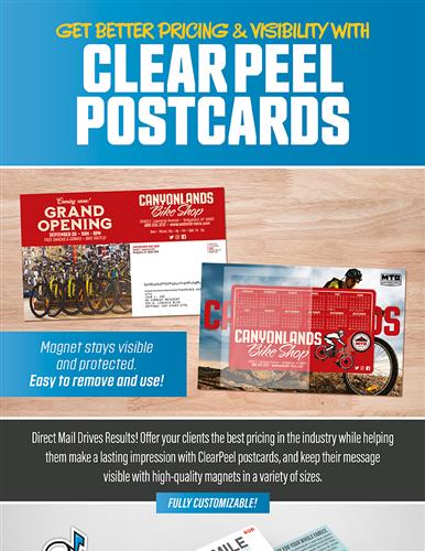 Get Better Pricing &amp; Visibility with ClearPeel Postcards!