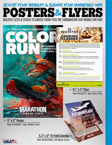 Your Message Stands Out In The Crowd &amp; Makes A BIG Impression With Posters &amp; Flyers!